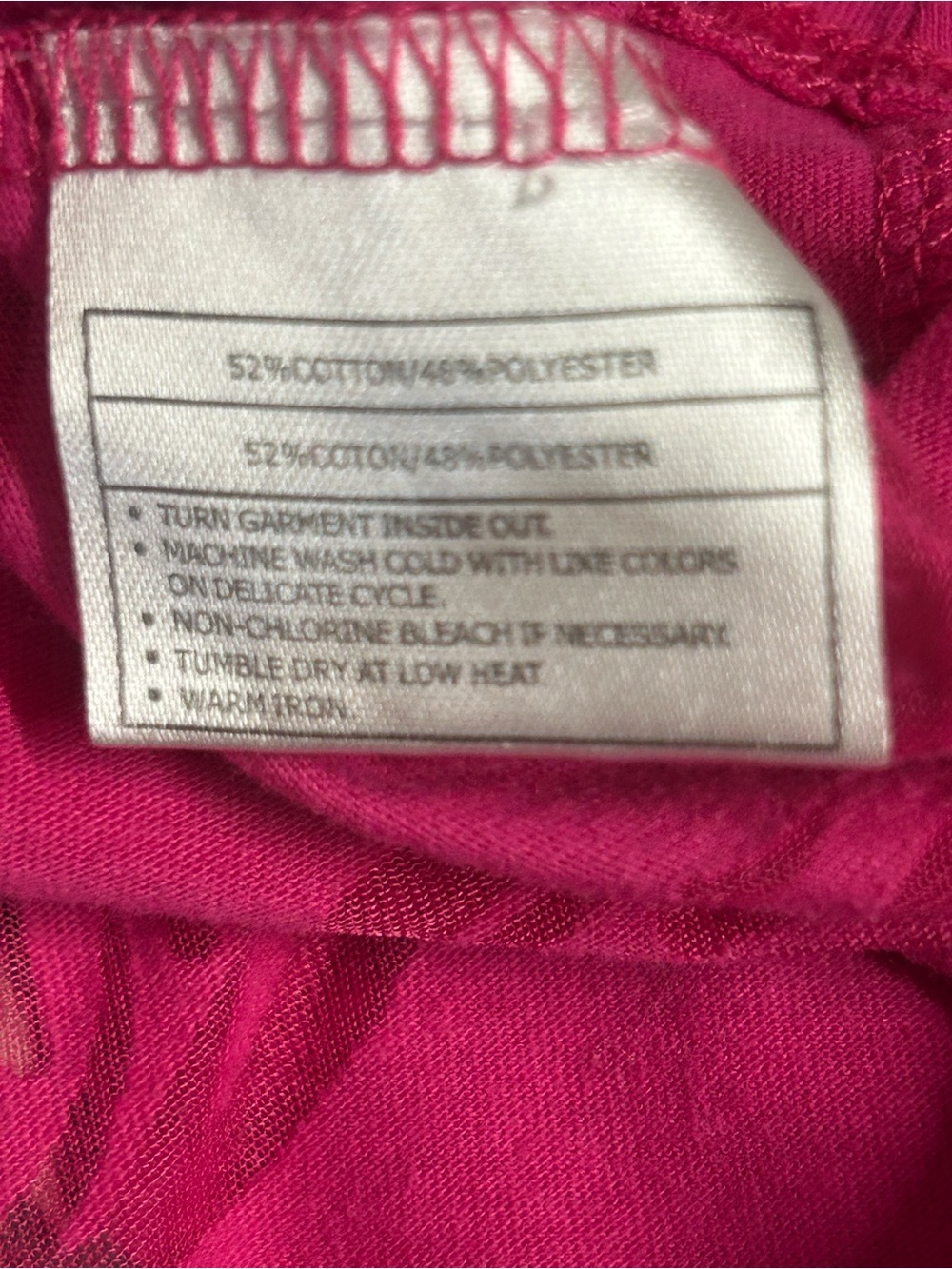 Ariat Hot Pink Long Sleeve Graphic Cross & Rose Top - Picture 6 of 7